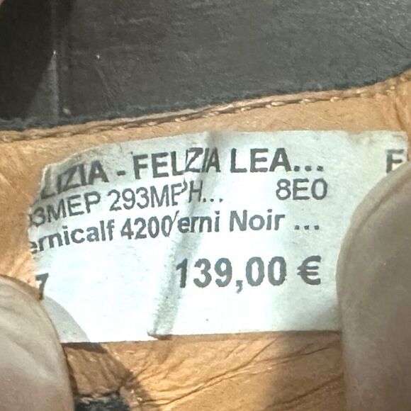 MEPHISTO Mobils Air-Relax Felizia Black Patent Leather Rhinestone Velcro Wedge S - Picture 5 of 11